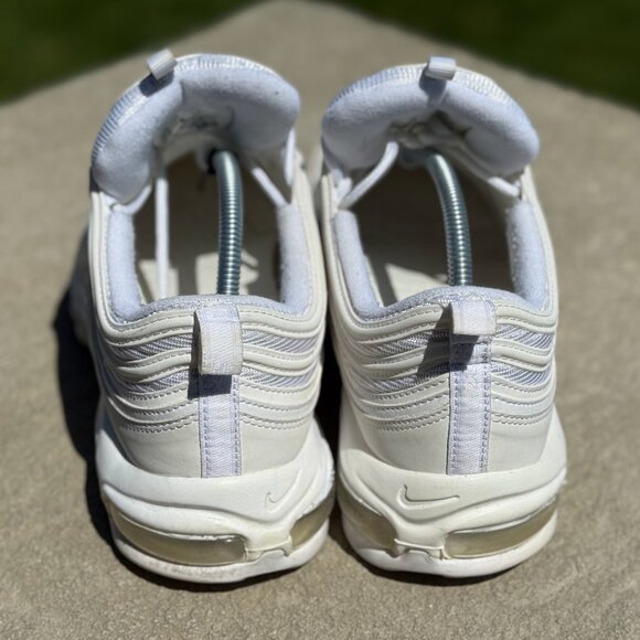 Nike Air Max 97 Triple White Wolf Grey - Mens 12 - Picture 2 of 6